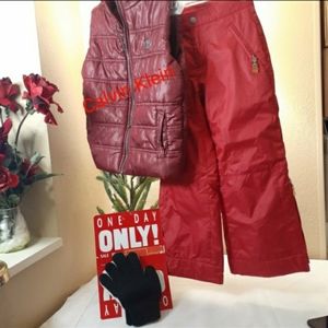 Calvin Klein Puffer + Gap Snow Pants + Cyber Monday Bonus New Gloves